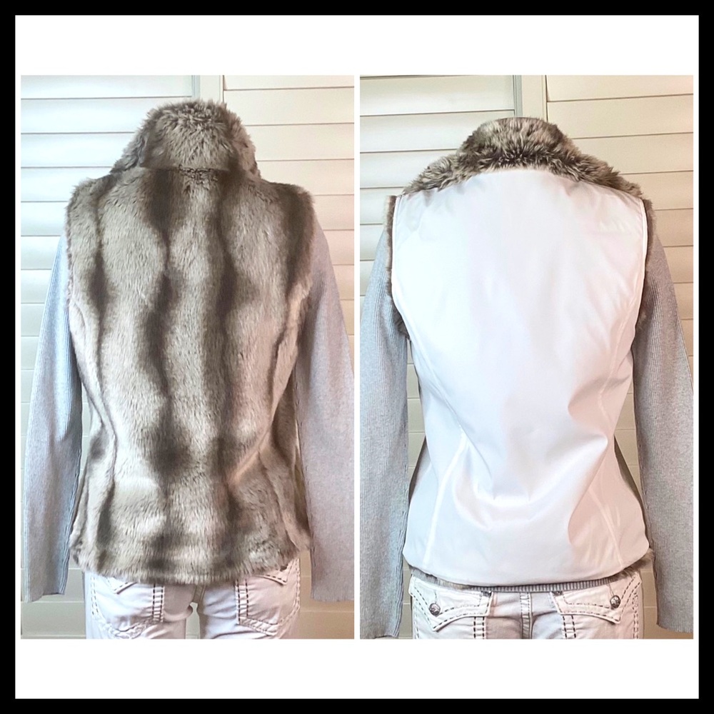 KRISIN BLAKE Reversible Faux Fur Vest - Picture 3 of 12